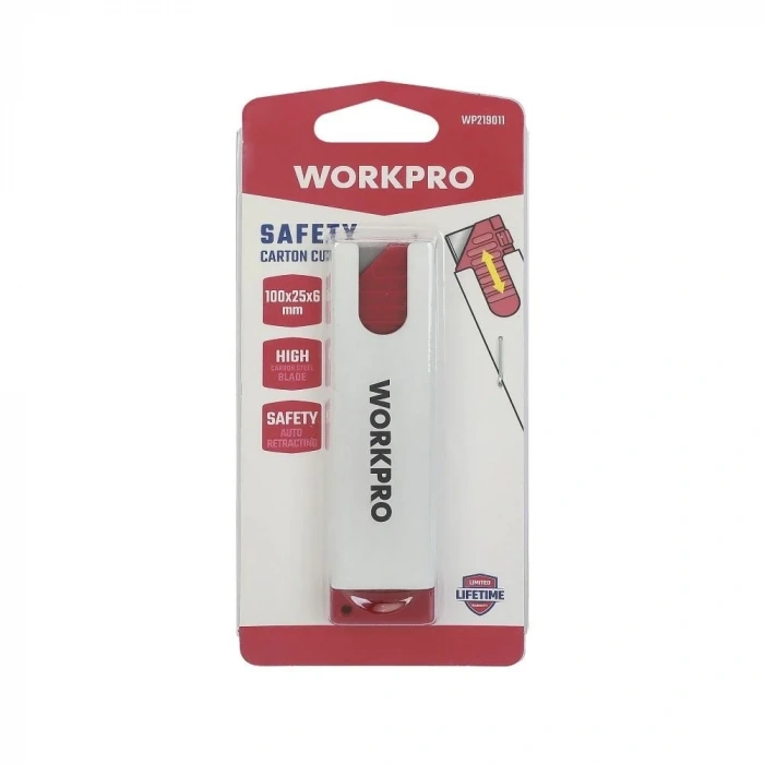 WORKPRO WP219011 100x25x6mm Geri Çekilebilir Koli Açma Bıçağı