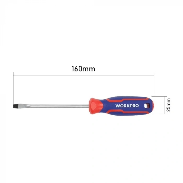 WORKPRO WP221013 3x75mm CR-V Profesyonel Düz Tornavida