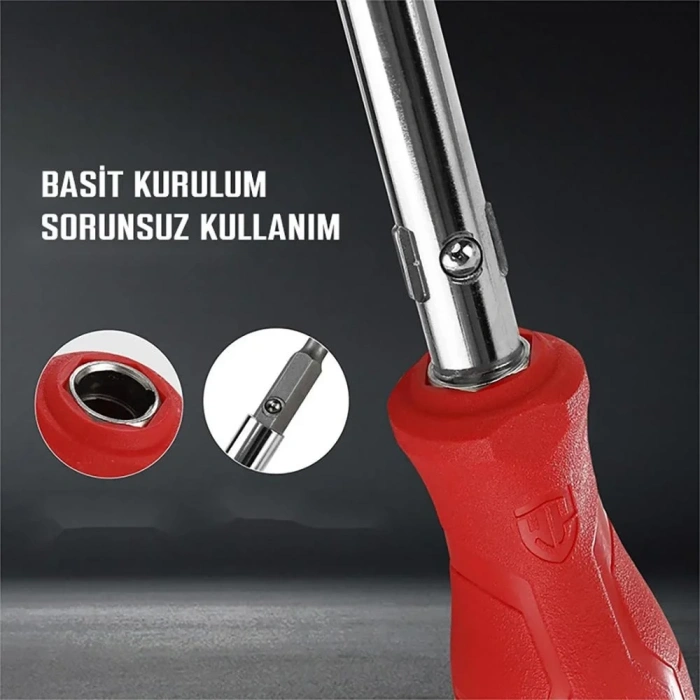 WORKPRO WP221066 6-IN-1 Çok Fonksiyonlu Değişken Uçlu Profesyonel Tornavida Seti