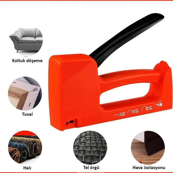 WORKPRO WP223001 6-10MM Mekanik Zımba Tabancası + 800 Adet Zımba