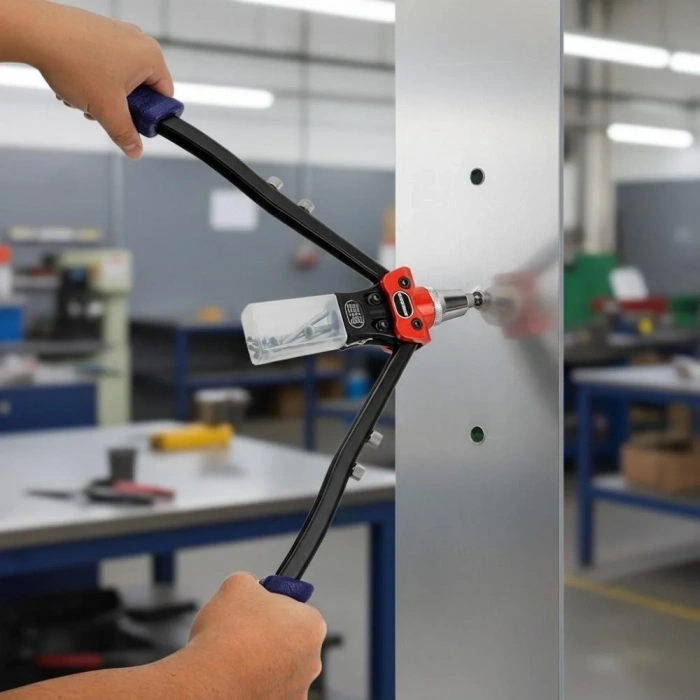 WORKPRO WP225001 5 IN 1 400mm Kollu Profesyonel Perçin Tabancası + 100 Adet Perçin