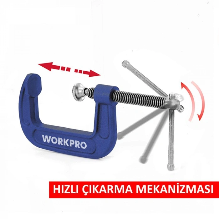 WORKPRO WP232019 100mm G Tipi İşkence
