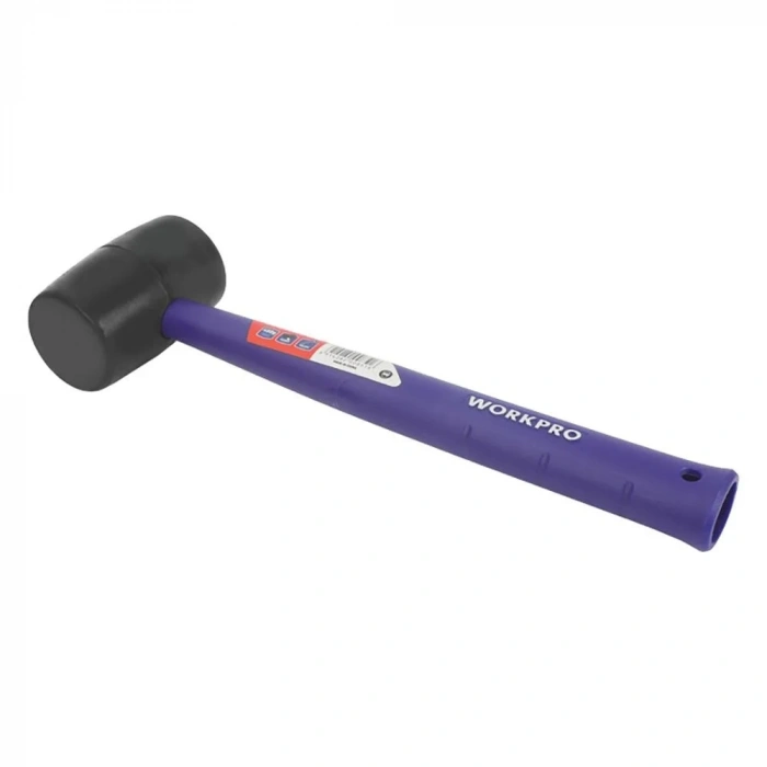 WORKPRO WP241041 57mm 450Gr PVC PP Saplı Siyah Kauçuk Tokmak