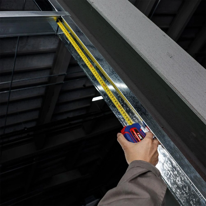 WORKPRO WP261008 3Mx16mm/10Ft. Naylon Kaplama Sarı Çelik Şerit Metre