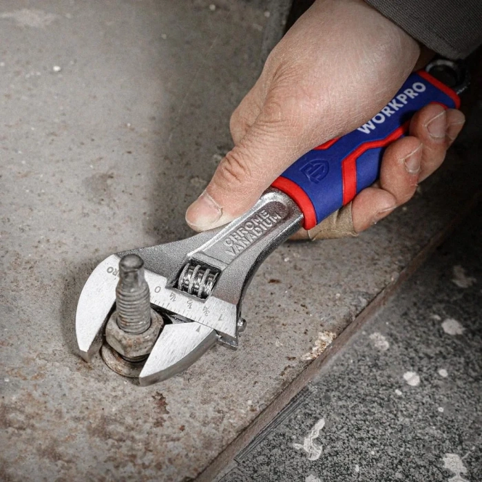 WORKPRO WP272013 300mm Cr-V Profesyonel Kurbağacık Anahtar