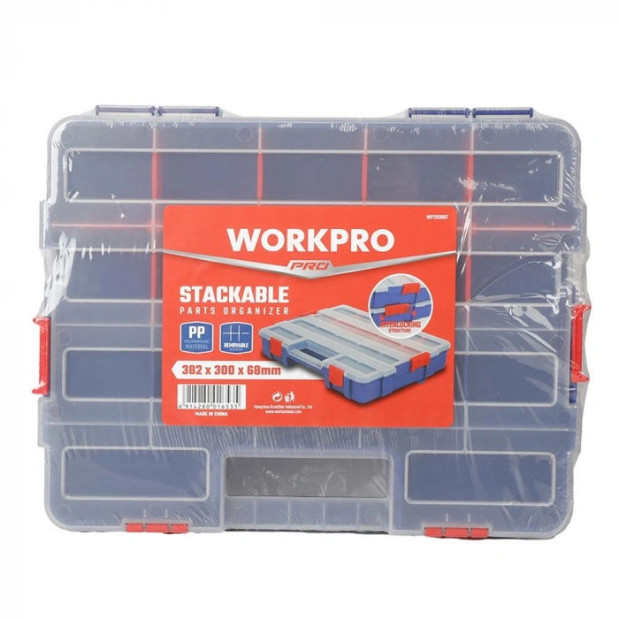 WORKPRO WP283007 38x30x6,8mm Profesyonel İstiflenebilir Organizer