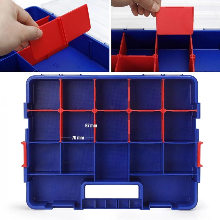 WORKPRO WP283007 38x30x6,8mm Profesyonel İstiflenebilir Organizer