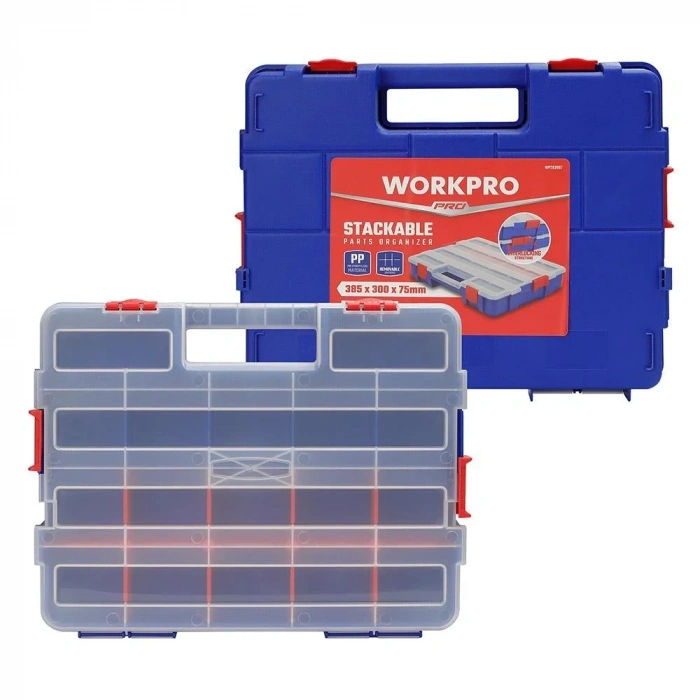 WORKPRO WP283007 38x30x6,8mm Profesyonel İstiflenebilir Organizer