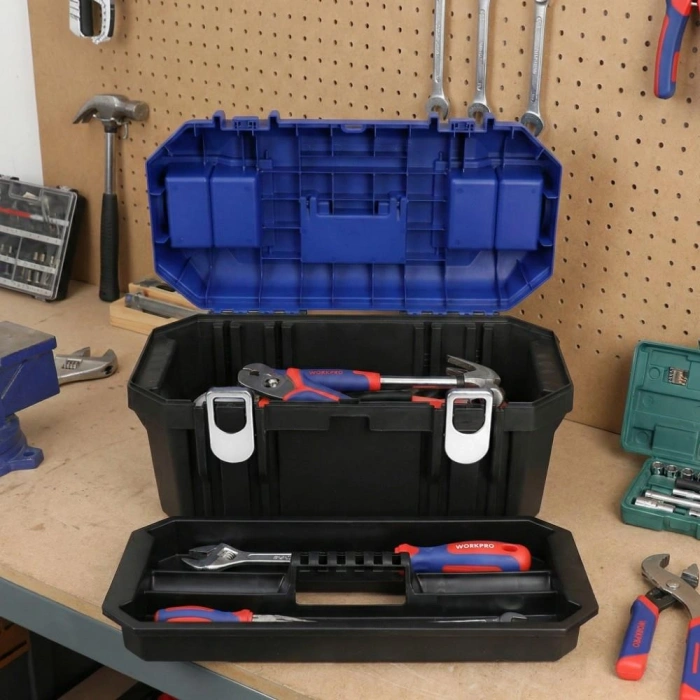WORKPRO WP283016 16’’ Metal Kilitli Plastik Takım Çantası