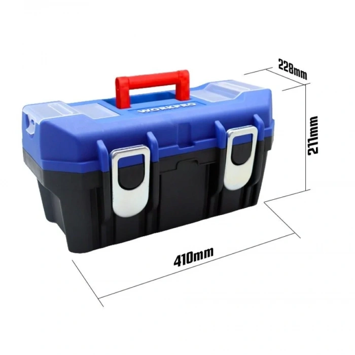 WORKPRO WP283016 16’’ Metal Kilitli Plastik Takım Çantası