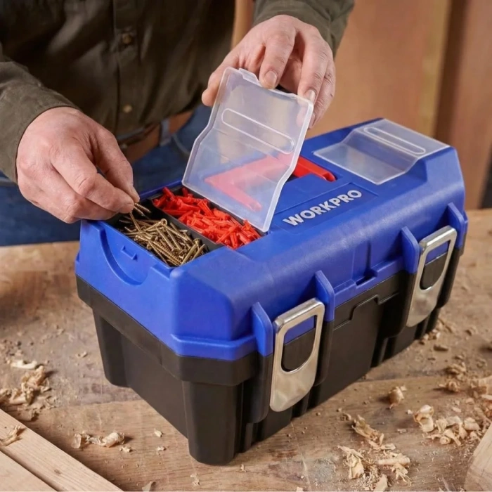 WORKPRO WP283017 19’’ Metal Kilitli Plastik Takım Çantası