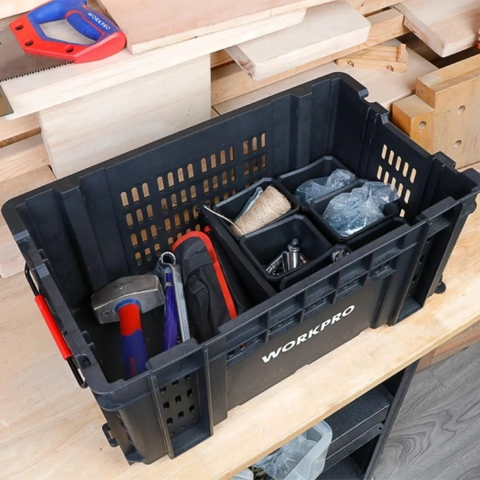 WORKPRO WP283028 46Lt 55,7x32,2x25cm Üstü Açık Profesyonel Takım Çantası