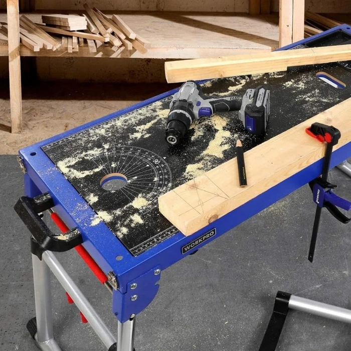 WORKPRO WP289020 150Kg 4’ü 1 Arada Tekerlekli Çok Amaçlı Profesyonel Çalışma Tezgâhı