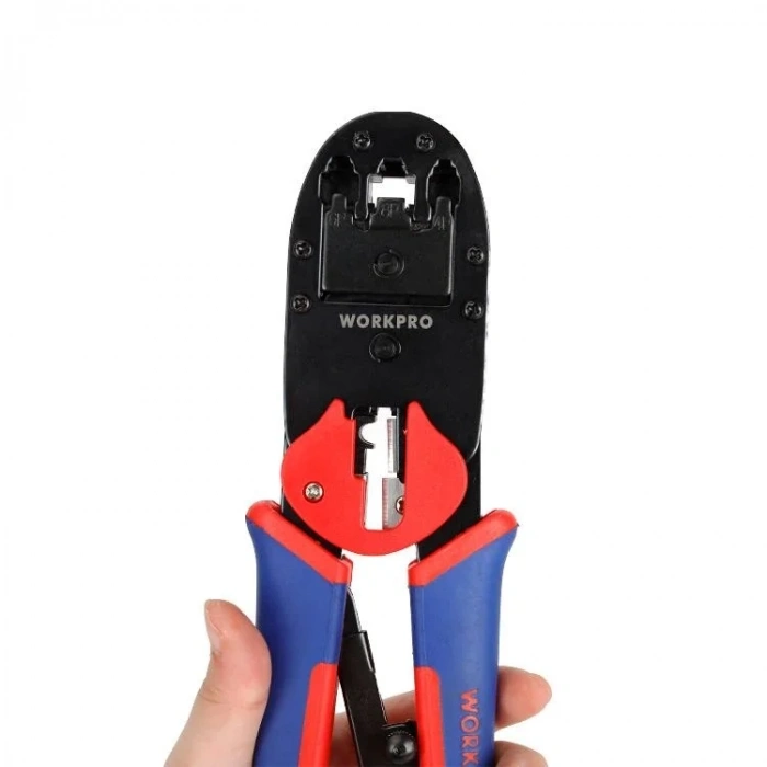 WORKPRO WP292001 RJ45/RJ11/RJ12/RJ22 Profesyonel Konnektör Sıkma Pensesi