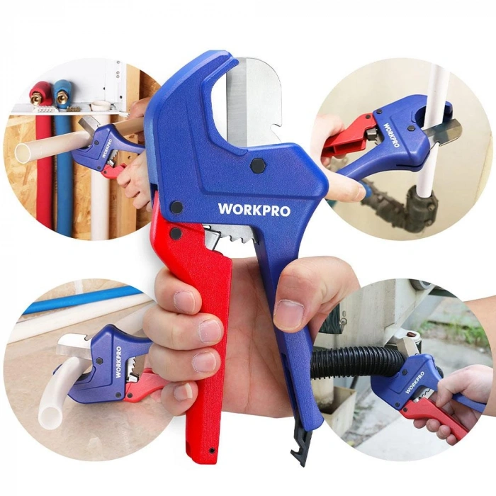 WORKPRO WP301007 60.5mm Profesyonel PPRC Plastik Boru Kesme Makası