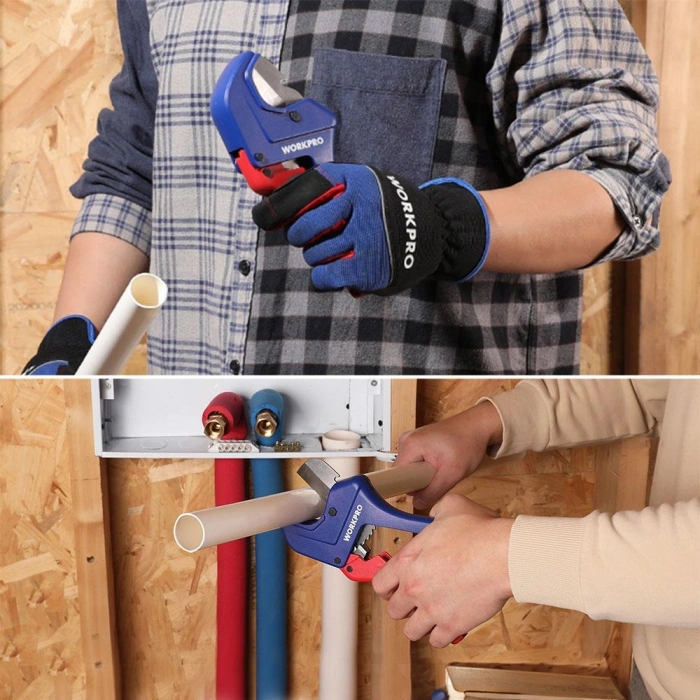 WORKPRO WP301007 60.5mm Profesyonel PPRC Plastik Boru Kesme Makası