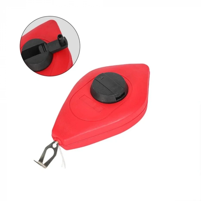 WORKPRO WP329019 Çizim İpi Seti 115gr Kırmızı Çizim İpi Boyası + Mini Su Terazisi + 30M Çizim İpi