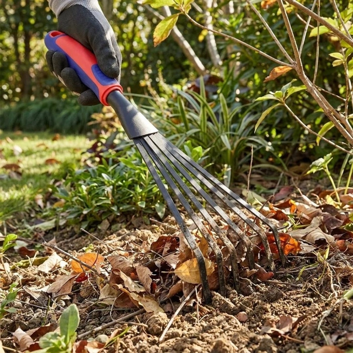 WORKPRO WP331028 360x87mm Çelik Profesyonel Mini Bahçe Tırmığı