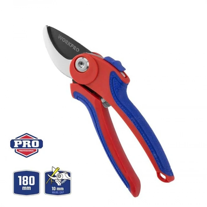 WORKPRO WP332001 180mm Profesyonel Bağ Bahçe Dal Budama Makası