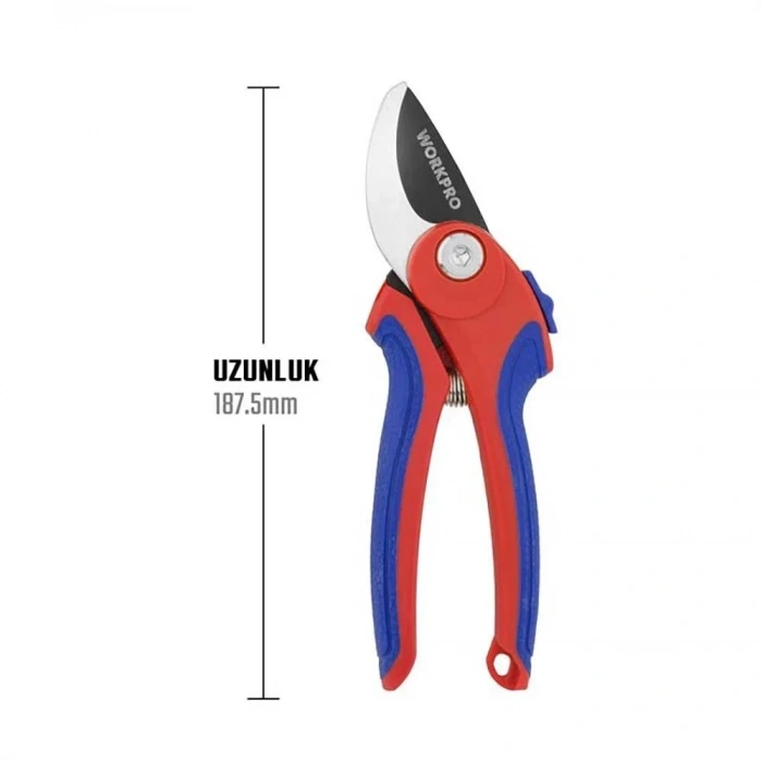 WORKPRO WP332001 180mm Profesyonel Bağ Bahçe Dal Budama Makası