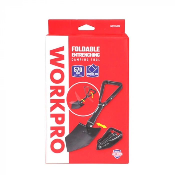 WORKPRO WP335006 570MM Katlanabilir Çok Amaçlı Profesyonel Kamp Küreği
