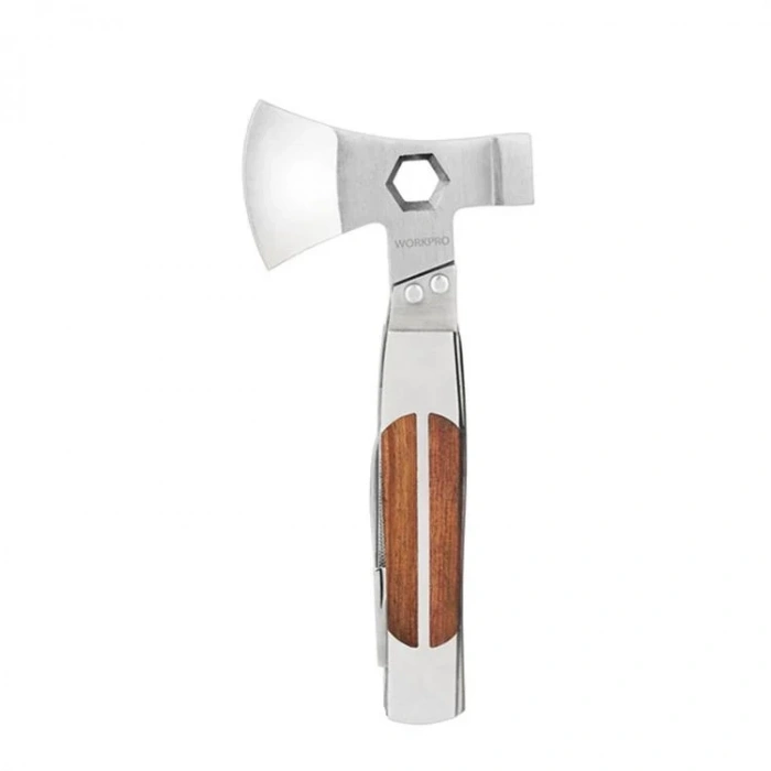 WORKPRO WP383001 12 IN 1 Çok Fonksiyonlu Profesyonel Mini Balta/Çekiç Alet Seti + Taşıma Kılıfı