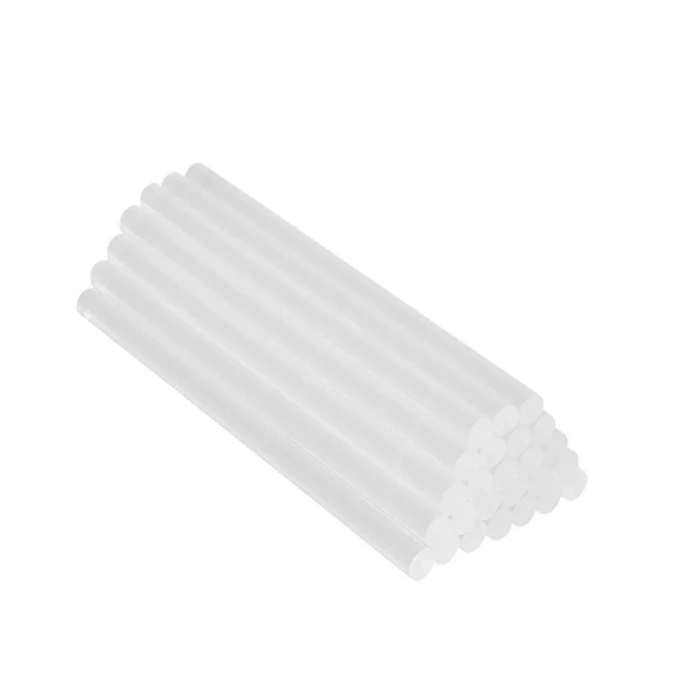 WORKPRO WP432002 11x200mm Sıcak Silikon Tabancası İçin 50 Adet Şeffaf Yedek Silikon/Mum