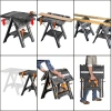 WORX WX051 Çok Fonksiyonlu Katlanabilir Çalışma Tezgâhı + 2 Adet Tetik İşkence