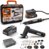WORX WX990 MAKERX 20Volt 2.0Ah. Kömürsüz Profesyonel Gravür + 50MM Açılı Avuç Taşlama Kombo Set + 39 Parça aksesuar