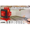 KOBB KBL35G Profesyonel Li-ion Şarjlı 4X360⁰ Otomatik Hizalamalı Yeşil Çapraz Çizgi Lazer Distomat+Uzaktan Kumanda