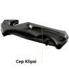 CAT DA980012 3 IN 1 Çok Fonksiyonlu Katlanabilir 20CM Paslanmaz Çelik Siyah Kamp Çakısı