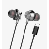 Linktech H341 Mikrofonlu Kulak İçi Tip-C Kablolu Kulaklık Siyah