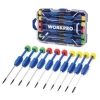WORKPRO WP200530 CR-V 10 Parça Profesyonel Manyetik Hassas Tornavida Seti