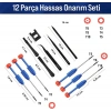 WORKPRO WP200531 12 Parça CR-V Elektronikçi Hassas Profesyonel Onarım Seti