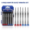 WORKPRO WP200549 6 Parça Profesyonel S2 Manyetik Saatçi Tornavida Seti