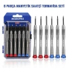 WORKPRO WP200549 6 Parça Profesyonel S2 Manyetik Saatçi Tornavida Seti