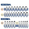 WORKPRO WP202524 1/4’ 3/8’’ Metrik 75 Parça Cr-V Profesyonel Lokma Takımı