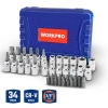 WORKPRO WP202595 3/8’ CR-V 34 Parça Ağır Hizmet Torx Lokma Takımı (E/T Serisi)