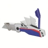 WORKPRO WP211012 Ağır Hizmet Alüminyum Gövde Katlanır Rötuş Maket Bıçağı + 10 Adet Yedek Bıçak