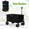 WORKPRO WP285016 100Kg 4 Tekerli Katlanabilir Ağır Hizmet Taşıma Arabası / Plaj Arabası