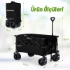 WORKPRO WP285016 100Kg 4 Tekerli Katlanabilir Ağır Hizmet Taşıma Arabası / Plaj Arabası