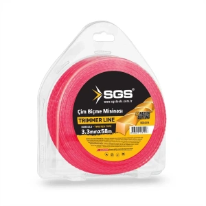 SGS TIRPAN MİSİNASI 3.3 MM 58 MT BURGULU (PEMBE)