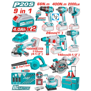 6AH BATARYA + AVANTAJ 9 LU SET - MATKAP, SOMUN SÖKME, IŞIK, KIRICI, TAŞLAMA, SICAK HAVA TABANCASI, ÜFLEME, DAİRE TESTERE