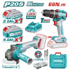 AVANTAJ 2Lİ SET - DARBELİ MATKAP & AKÜLÜ TAŞLAMA 2x4 AH