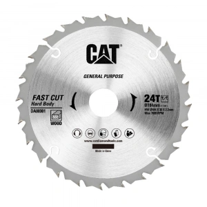 CAT DA08001 184x30mm Ahşap Kesme Elmas, Daire Testere Bıçağı 24 Diş