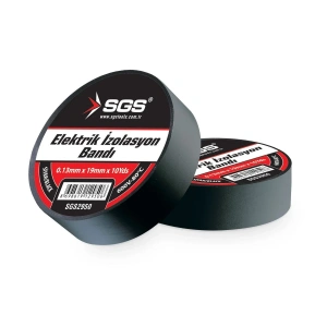 ELEKTRİK İZOLASYON BANDI SİYAH 19MM*10YRD 10 lu Paket