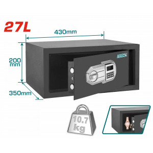 ELEKTRONİK ŞİFRELİ PARA KASASI 27L