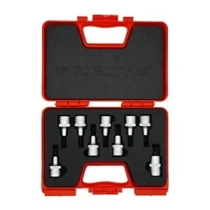 İzeltaş 1113 00 6009 1/2 Lokmalı Star (Torx®) Uç Takımı 9 Parça