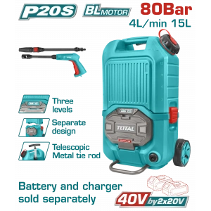 LI-ION AKÜLÜ BASINÇLI YIKAMA 80 BAR SOLO