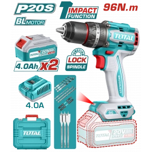 LI-ION AKÜLÜ KÖMÜRSÜZ DARBELİ MATKAP 96NM